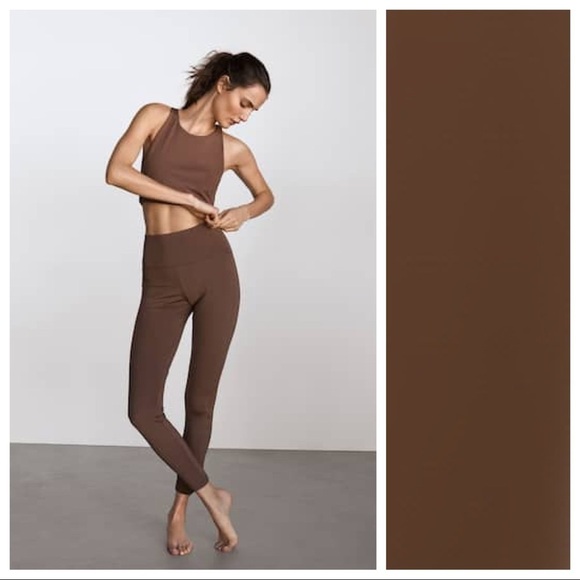 NWT. Massimo Dutti Brown Crop Top. Size M. - Picture 6 of 13